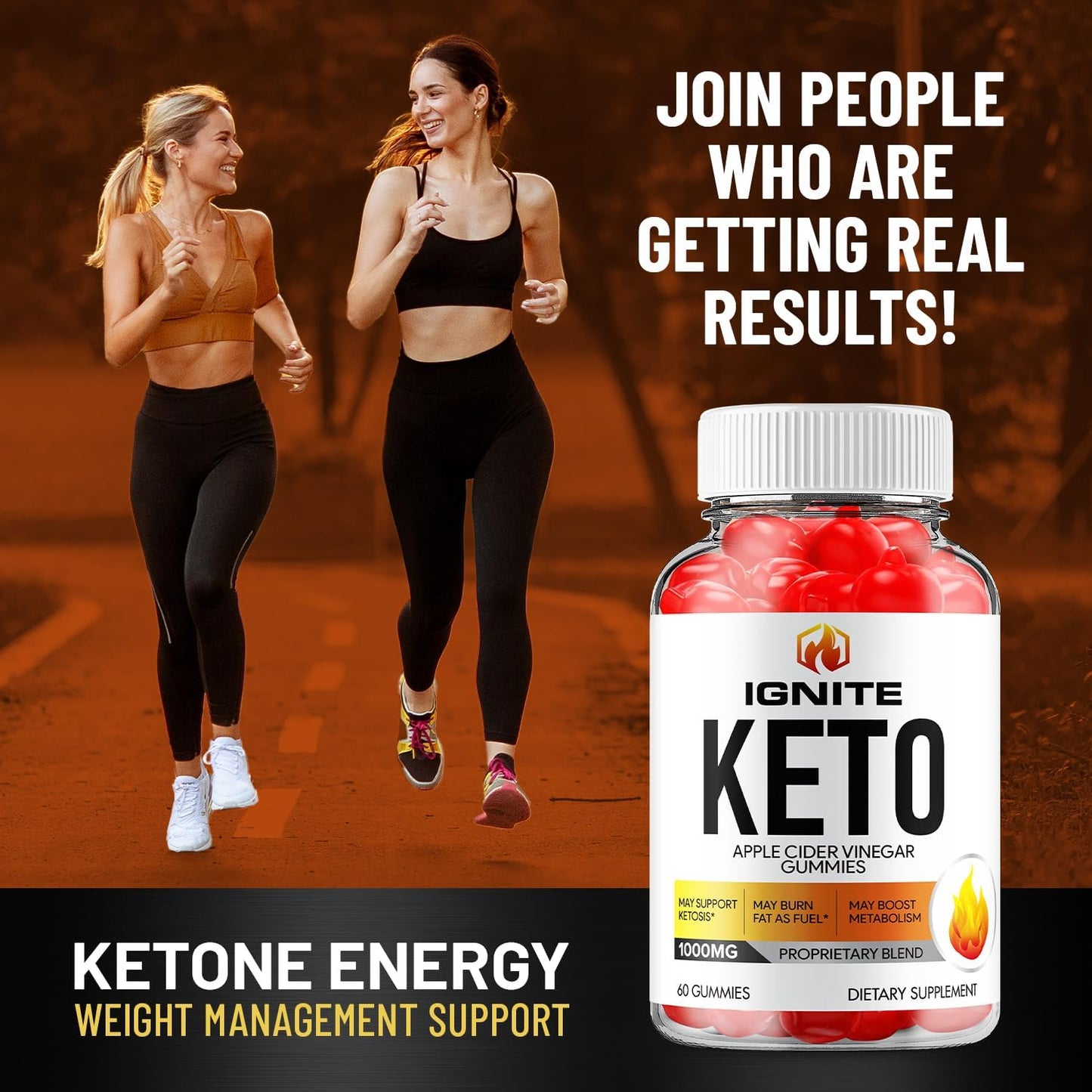 5 Pack Ignite Keto Plus ACV Gummies - Advanced Formula Apple Cider Vinegar Dietary Supplement (300 Gummies)