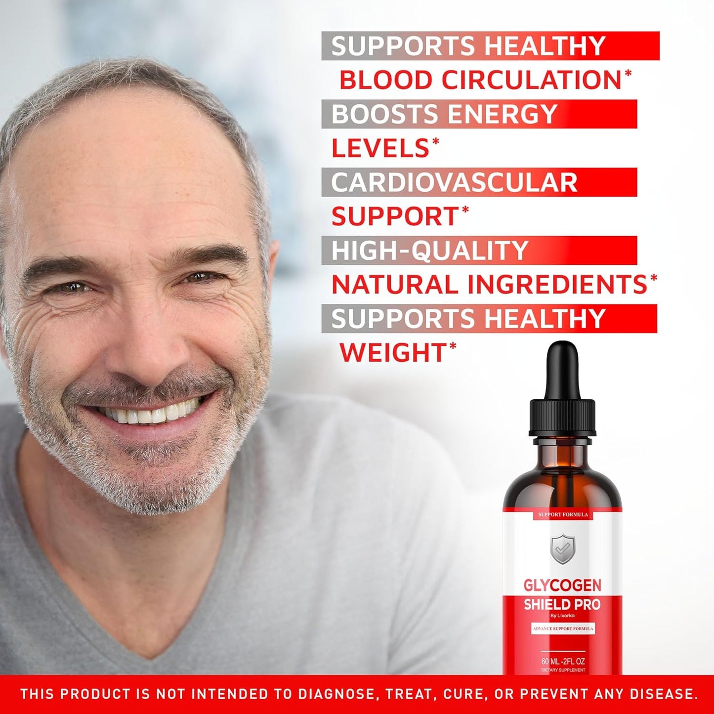 5 Pack LIVORKA Glycogen Shield Pro Drops - Support Supplement for 150 Days