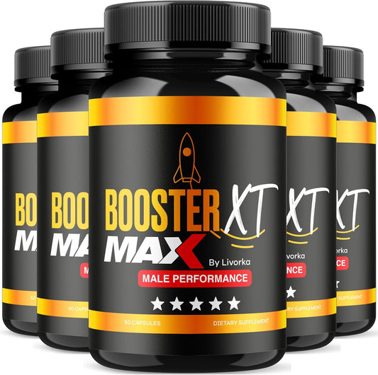 (5 Pack) LIVORKA MAX Strength Men's Booster XT Supplement - 300 Capsules, Reviews & Benefits