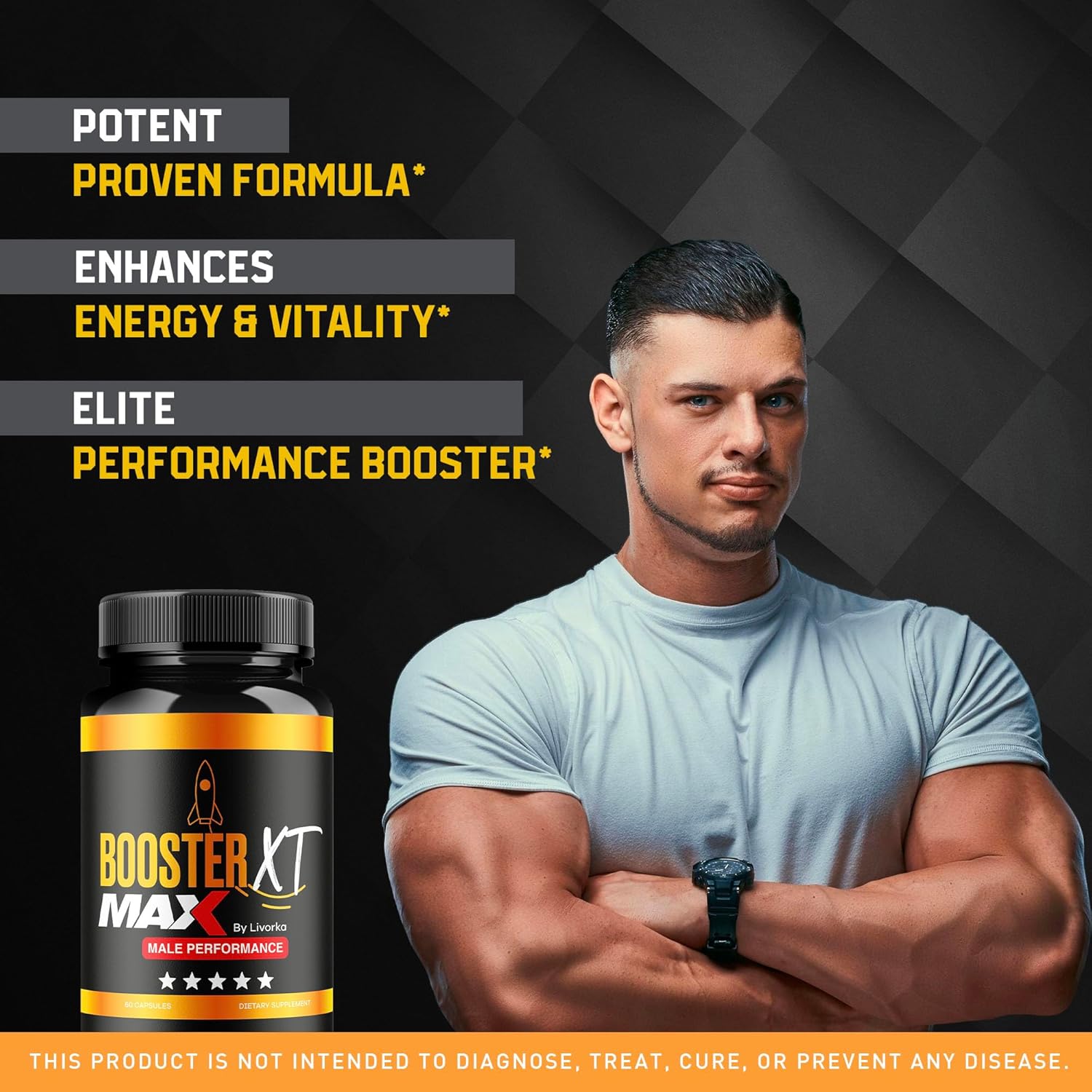 (5 Pack) LIVORKA MAX Strength Men's Booster XT Supplement - 300 Capsules, Reviews & Benefits