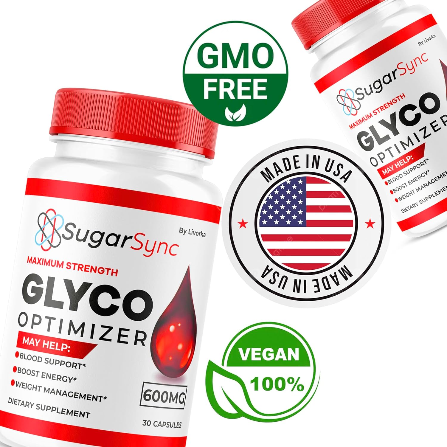 5-Pack LIVORKA Sugar Sync Glyco Optimizer Capsules - Reviews & Benefits