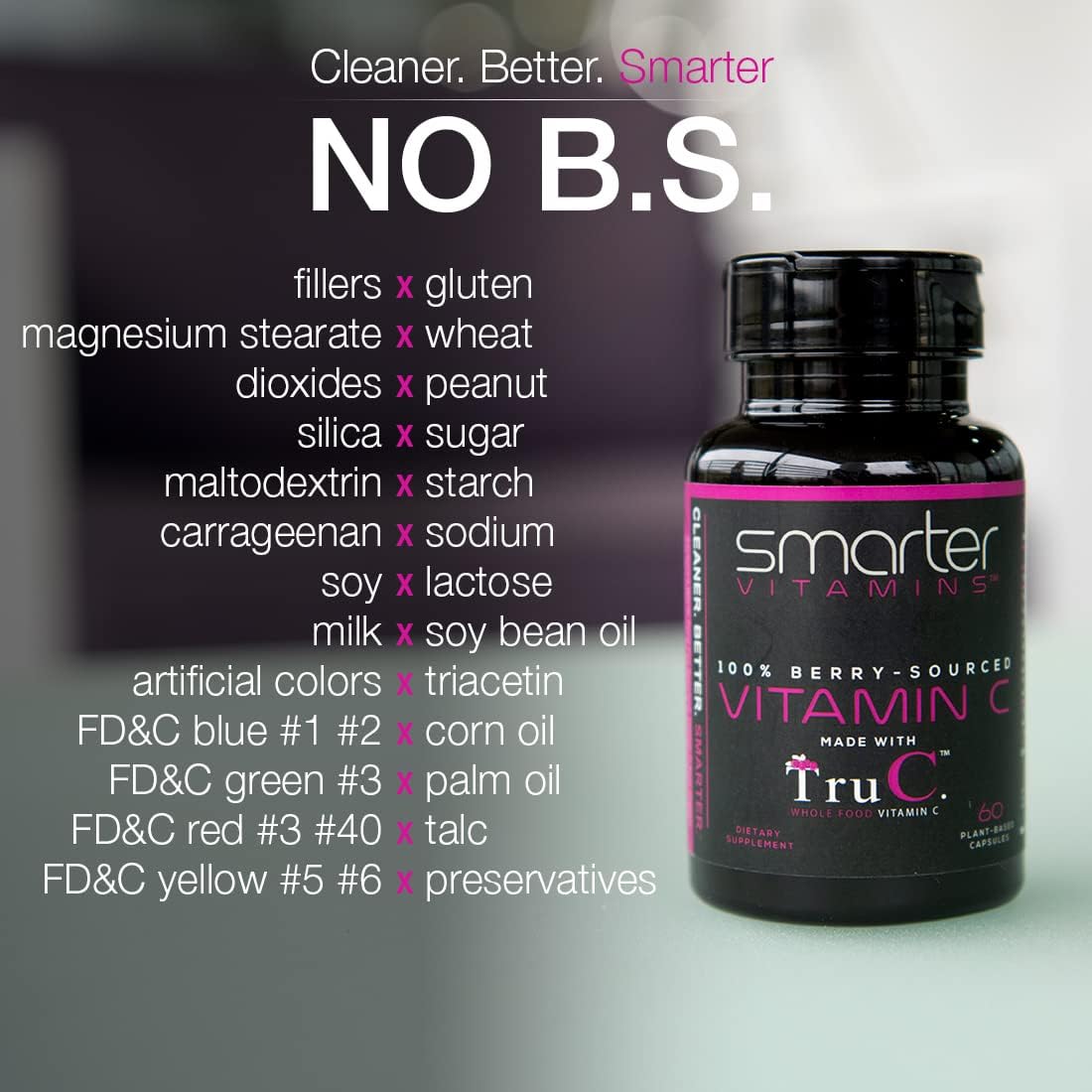 5 Pack Raw Whole Food Vitamin C Capsules from Berries with Premium Antioxidants