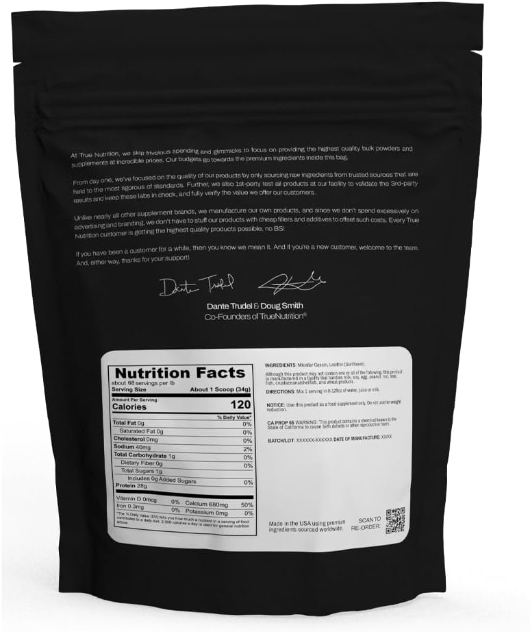 5 Pound True Nutrition Micellar Casein Protein - High Quality MCP Supplement