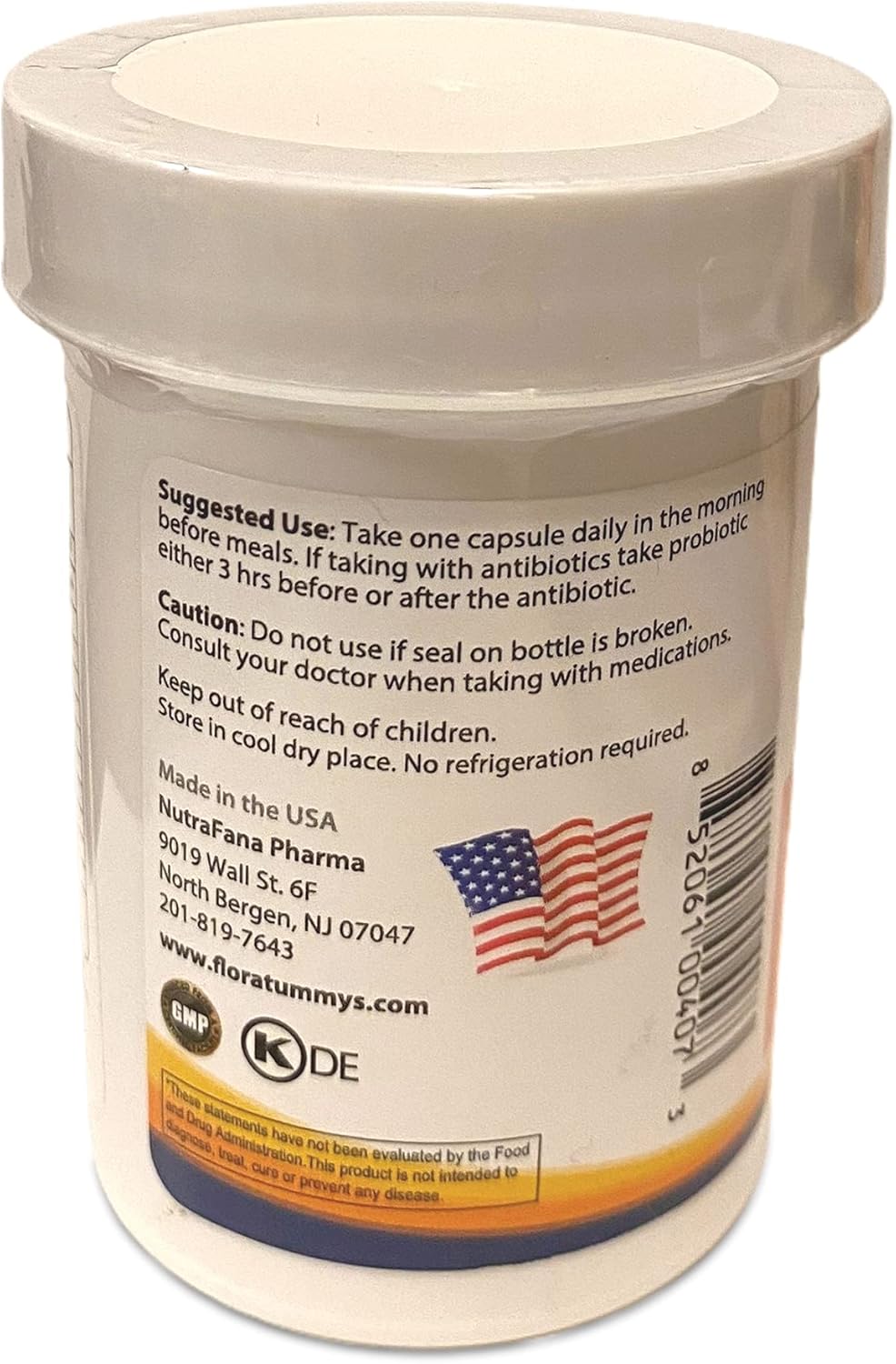 50 Billion CFU High Potency Adult Probiotic with Prebiotics, Dairy-Free, Gluten-Free, Non-GMO, Sugar-Free - Made in USA