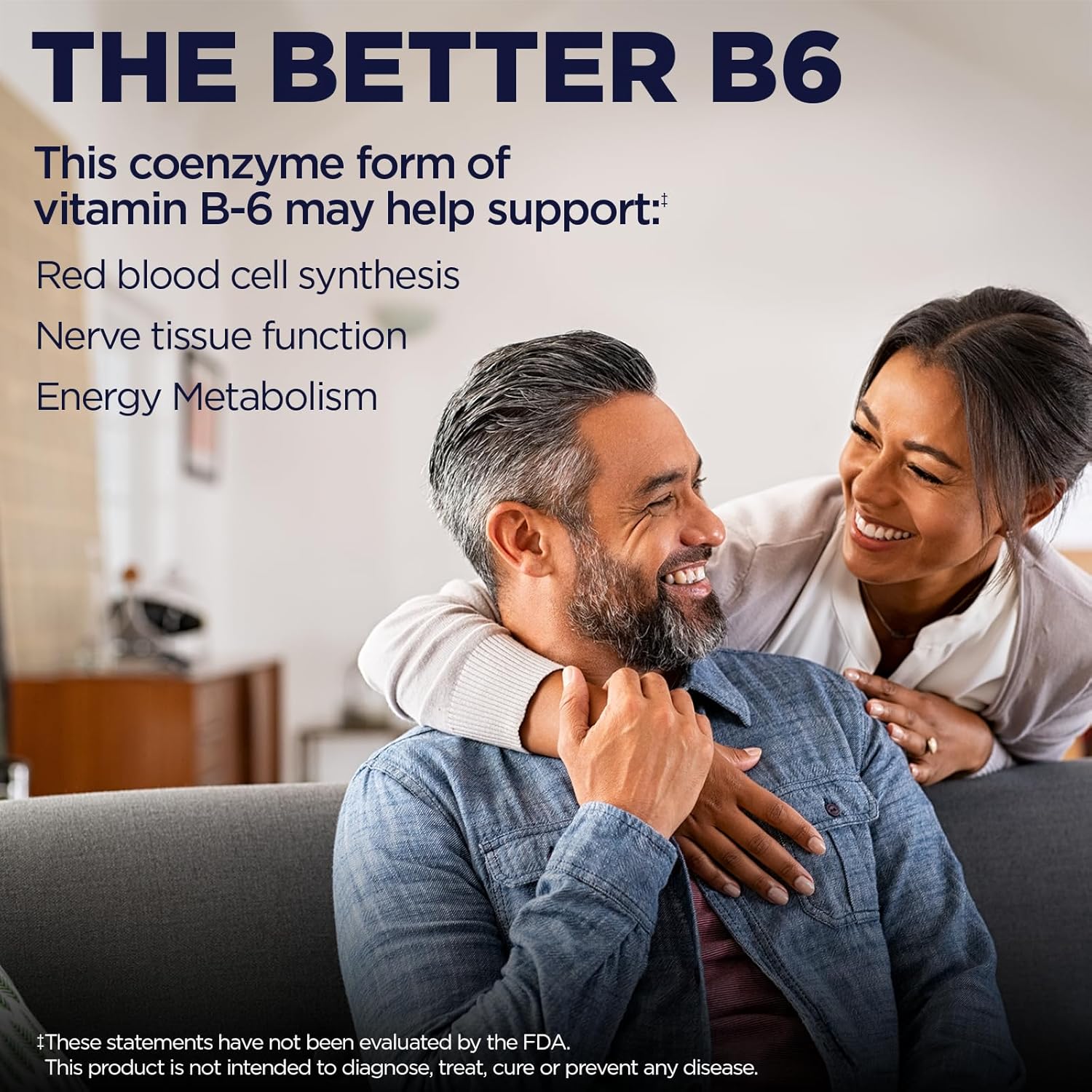 50 Count KAL 50 Mg B-6 Pyridoxal-5-Phosphate Tablets for Enhanced Absorption