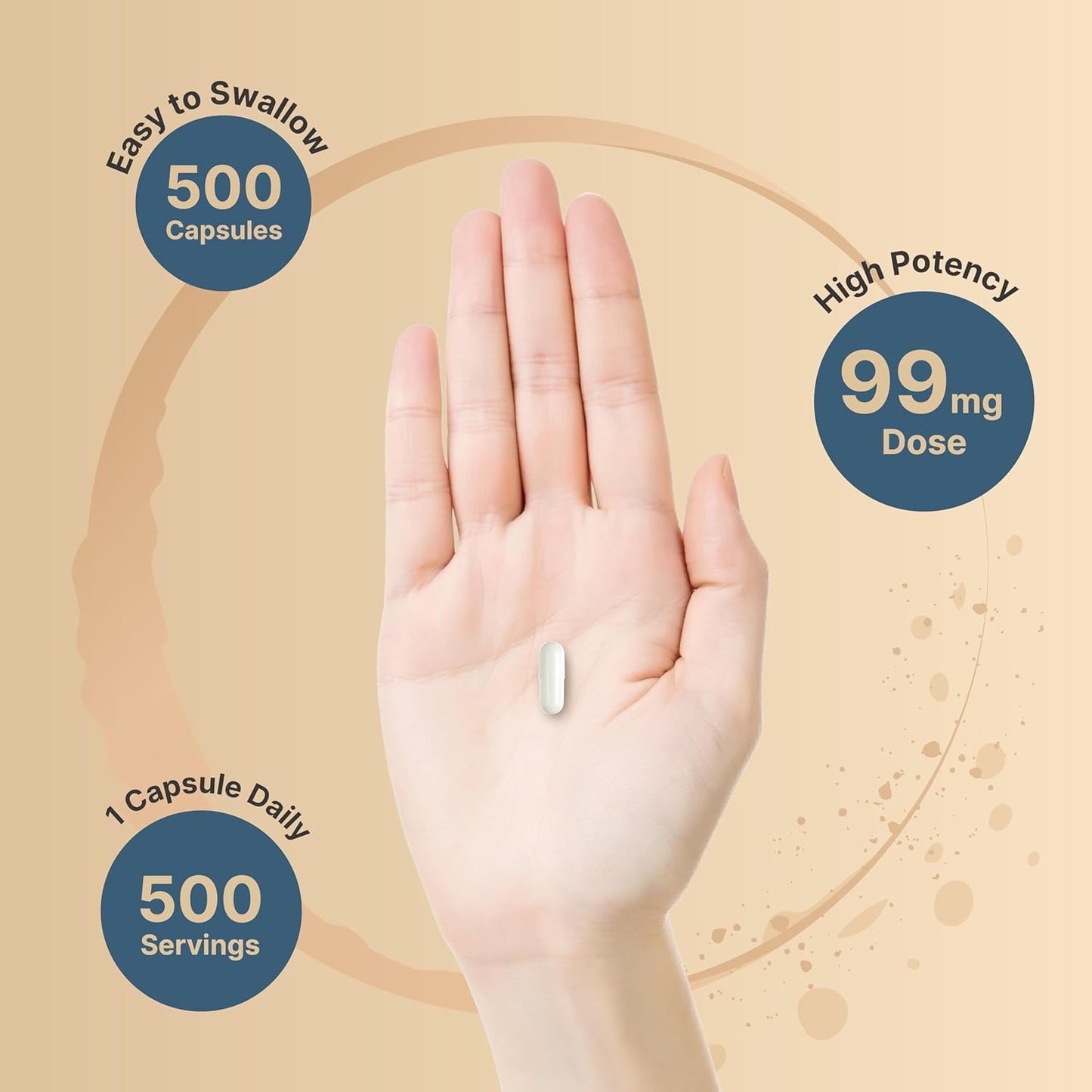 500 Capsules of NatureBell Potassium Citrate Supplement 99mg for Electrolyte Balance and Muscle, Bone, & Heart Health