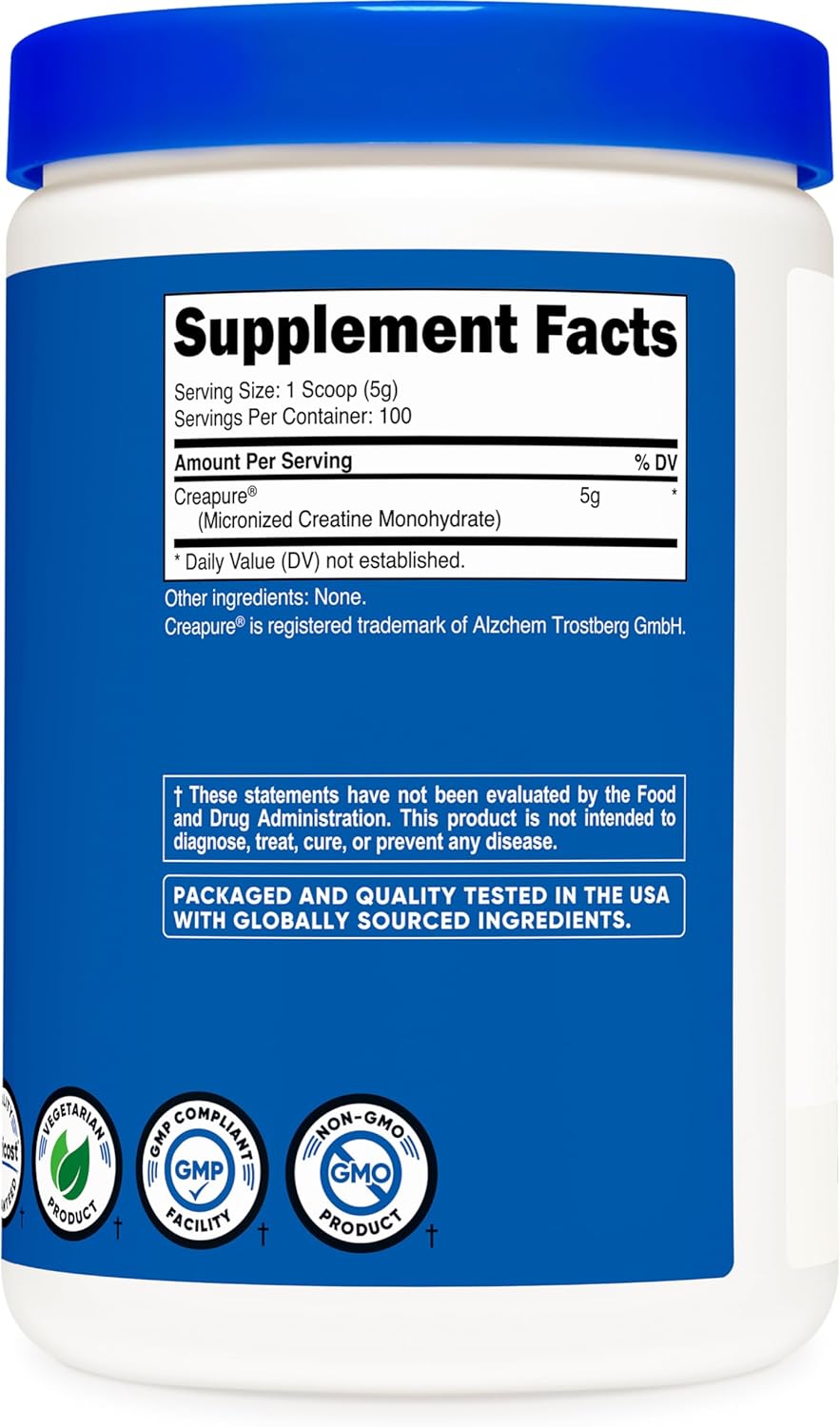 500 Grams of Nutricost Creapure® Creatine Monohydrate - High-Quality Supplement for Muscle Growth and Performance - BoostGo Australia