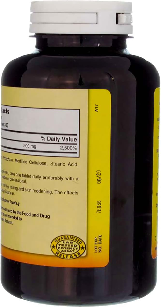 500 mg Nature's Blend Niacin Timed Release Tablets - 300 Count
