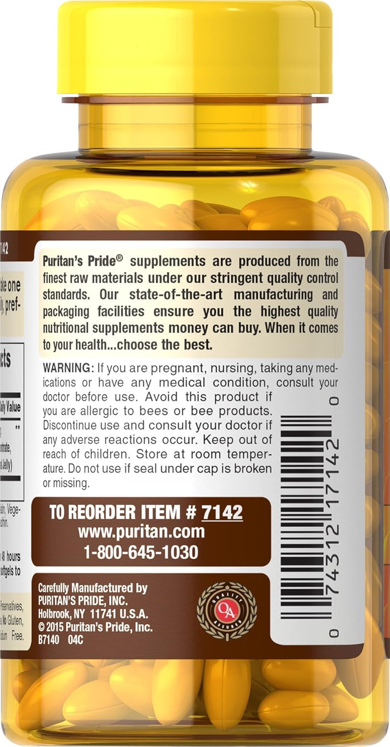 500 mg Royal Jelly Softgels - Pack of 120 by Puritan's Pride