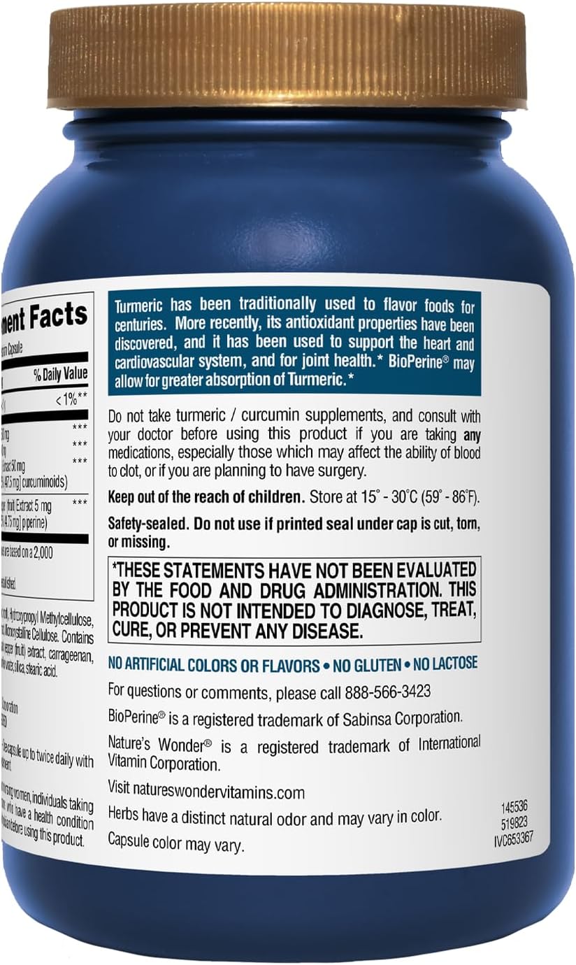 500 mg Turmeric Supplement with BioPerine for Joint Health - Enhanced Absorption Complex for Mobility and Comfort - 90 Vegetarian Capsules