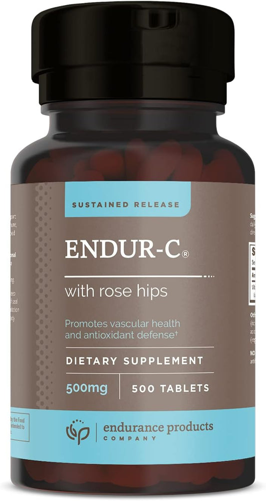 500 Tabs Endurance Products ENDUR-C with Rose Hips Sustained Release Vitamin C 500mg - Long-lasting Immune Support - BoostGo Australia
