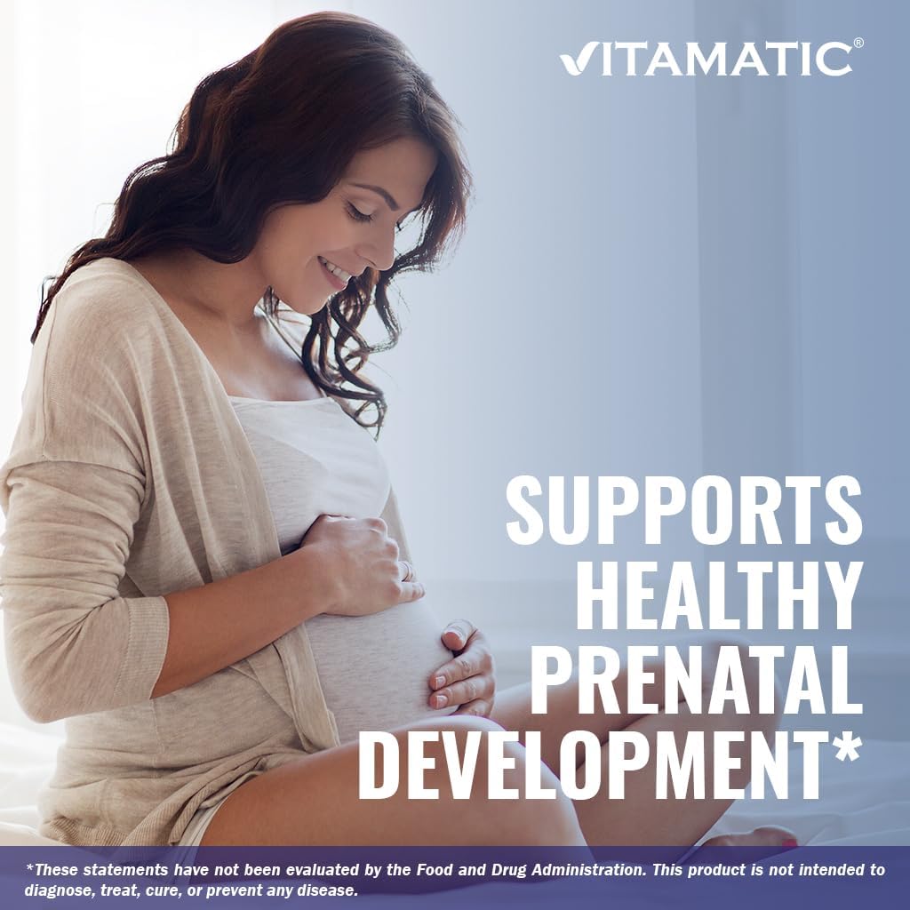 500 Vegetarian Tablets of Vitamatic Folic Acid 400 mcg for Vitamin B9 Support