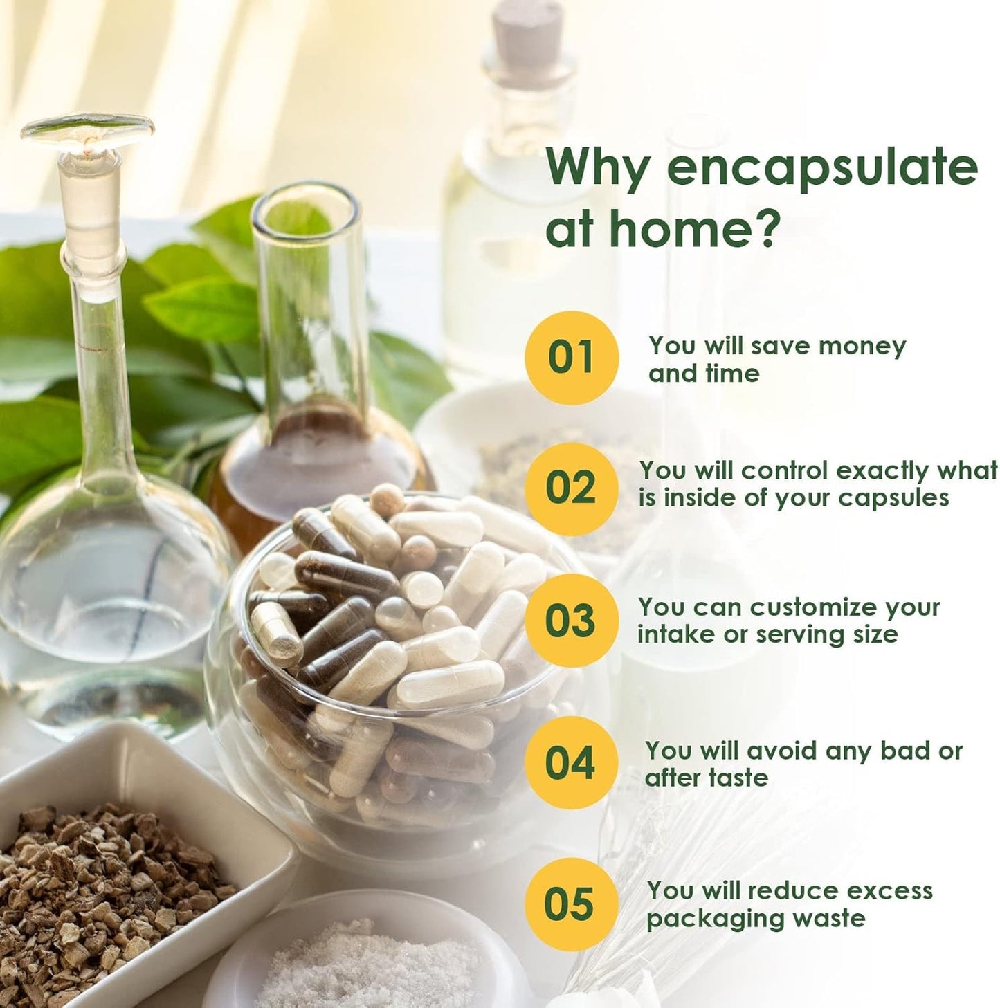 50000 Count Size 4 Empty Vegan Capsules in White - DIY Vegetable Capsule Filling - Kosher, Halal, and Non-GMO Certified
