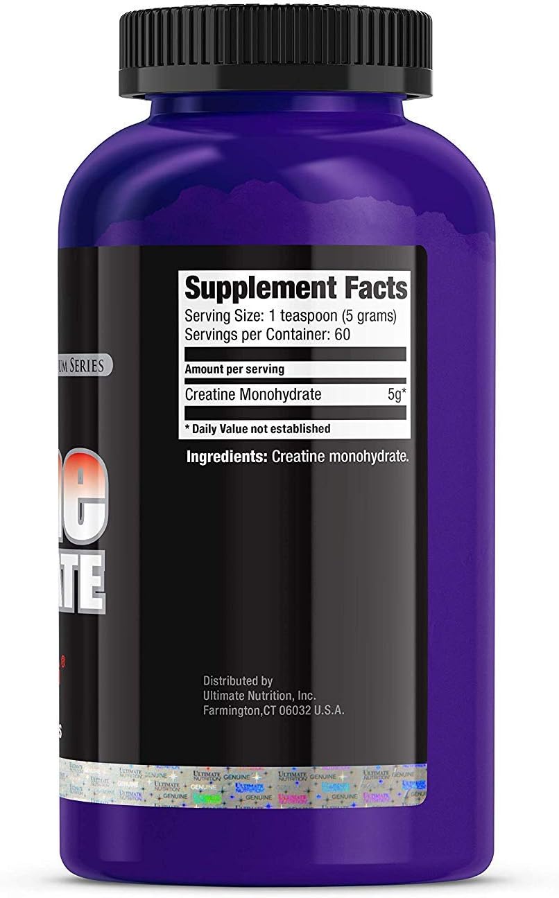 5000mg Micronized Creatine Monohydrate Powder, Unflavored - 60 Servings, Keto Friendly