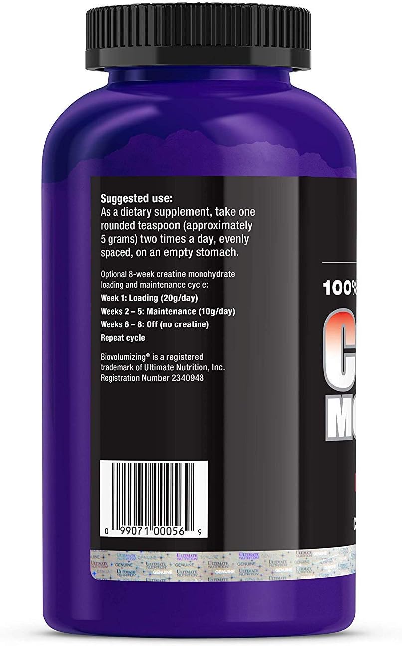 5000mg Micronized Creatine Monohydrate Powder, Unflavored - 60 Servings, Keto Friendly