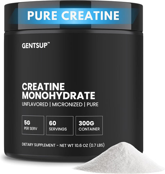 5000mg Unflavored Creapure Creatine Monohydrate Powder - 60 Servings for Muscle Growth, Strength & Performance - Non-GMO, Gluten-Free & NSF Certified
