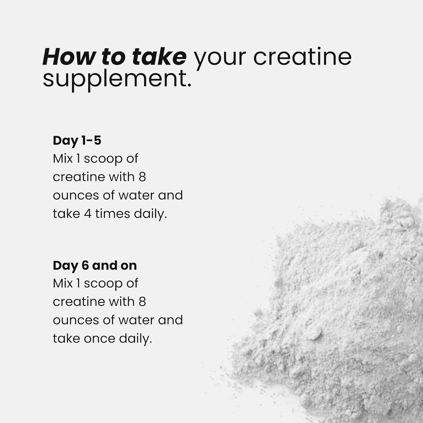 5000mg Unflavored Creapure Creatine Monohydrate Powder - 60 Servings for Muscle Growth, Strength & Performance - Non-GMO, Gluten-Free & NSF Certified