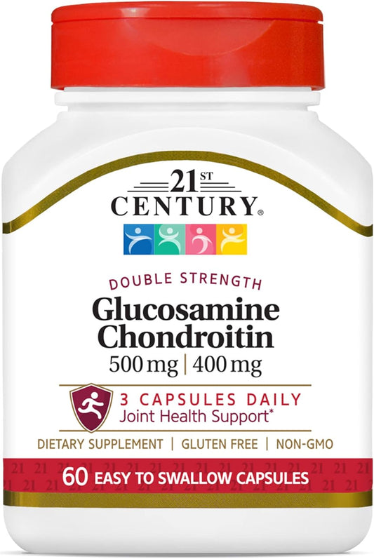 500/400mg Double Strength Glucosamine Chondroitin Capsules - 60 Count