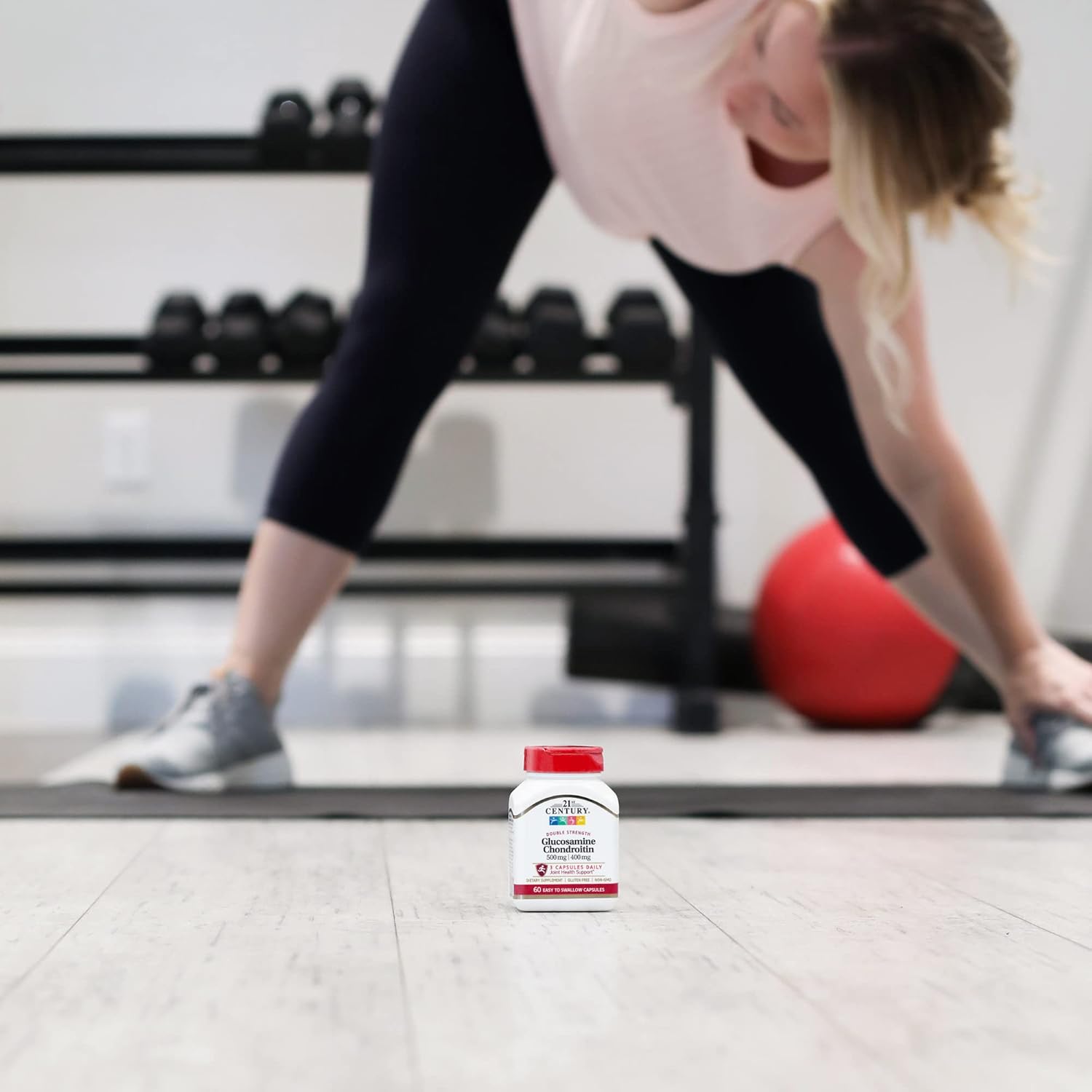 500/400mg Double Strength Glucosamine Chondroitin Capsules - 60 Count