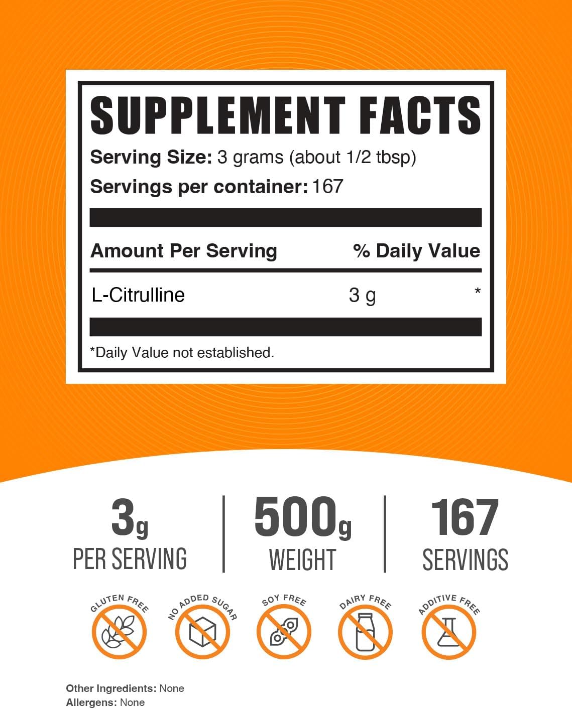500g BulkSupplements L-Citrulline and Taurine Bundle for Enhanced Performance