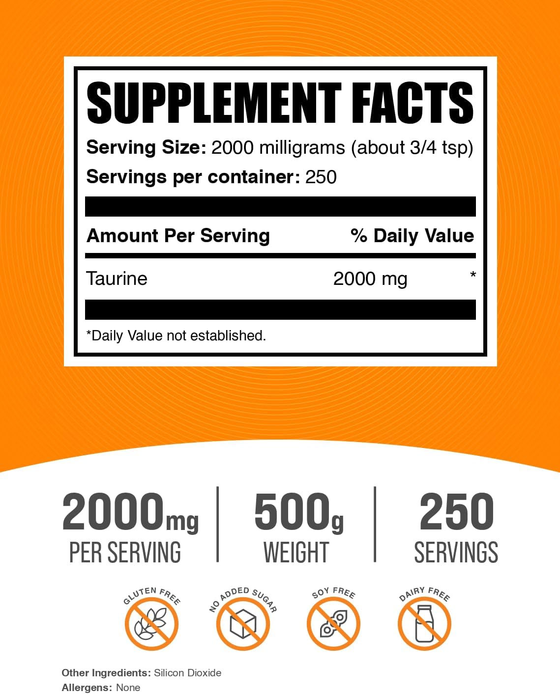 500g BulkSupplements L-Citrulline and Taurine Bundle for Enhanced Performance
