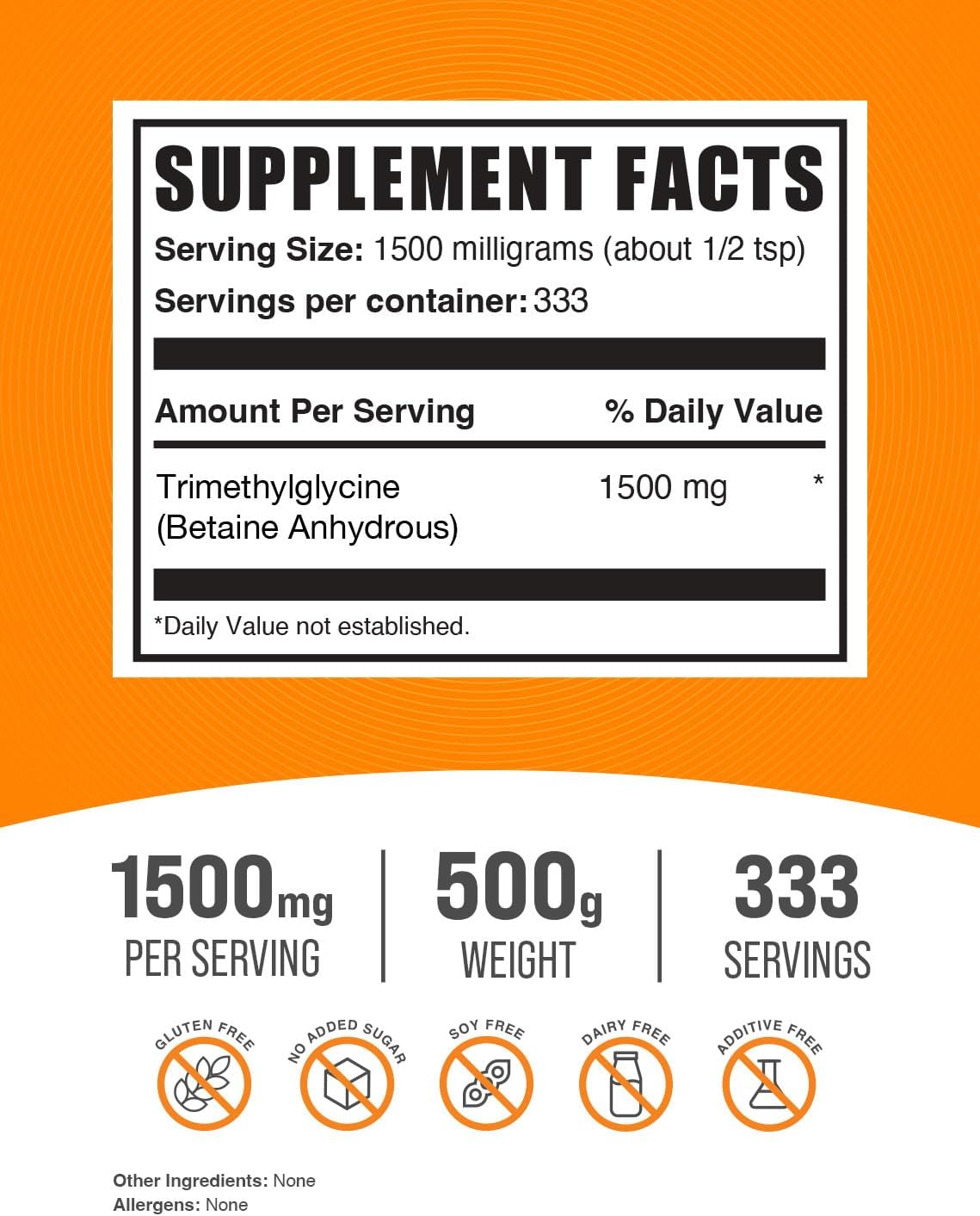 500g Citrulline Malate 2:1 + 500g Trimethylglycine TMG Bundle by BulkSupplements: Enhanced Workout Performance Combo