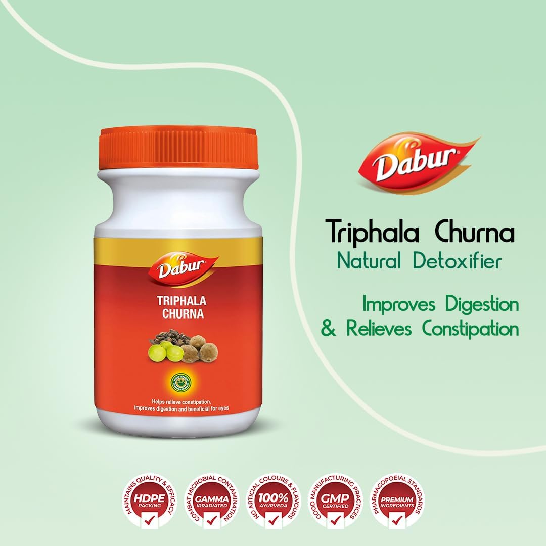 500g Dabur Triphala Churna: Ayurvedic Solution for Digestive Health