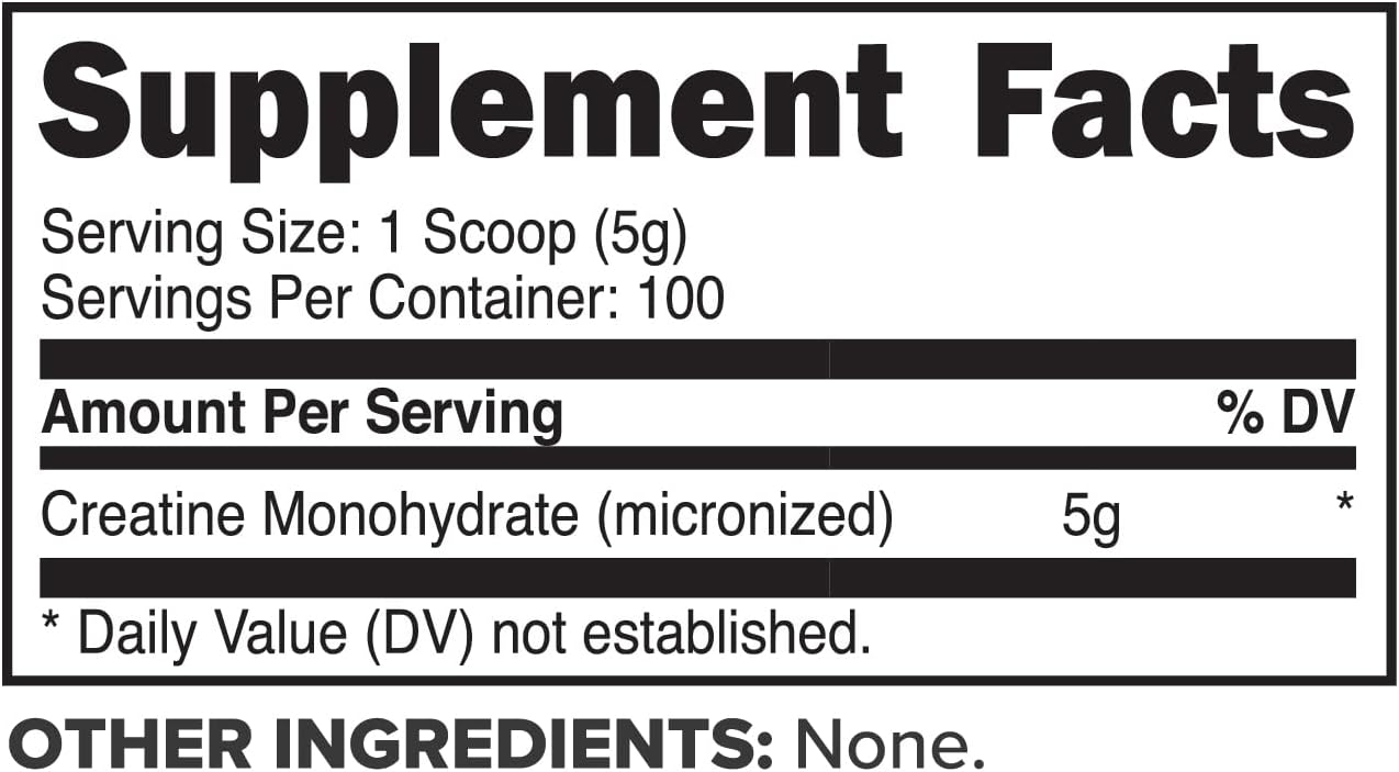500g Primaforce Micronized Creatine Monohydrate Powder - Boost Muscle Strength & Performance - 1.1lb
