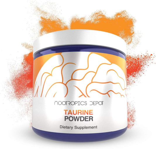 500g Taurine Powder by Nootropics Depot | Amino Acid Supplement for Metabolic Function & Cardio Health | Promotes Stress Relief