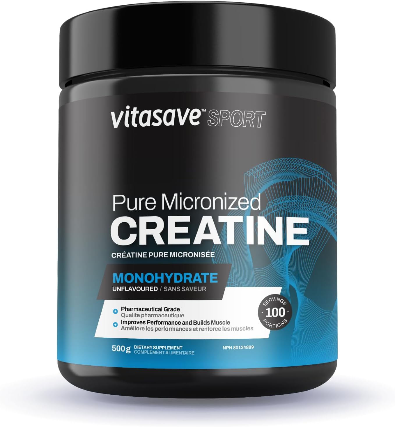 500g Vitasave Creatine Monohydrate Powder - Performance & Muscle Gains - Pure Ultra-Fine Powder - Fitness Essential