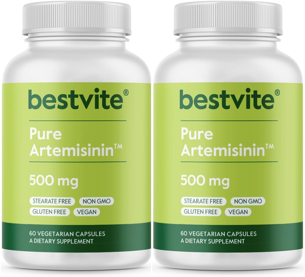 500mg Artemisinin Capsules (120 ct) - Vegan, Gluten Free, Non GMO - No Stearates, Fillers, Flow Agents - Bestvite
