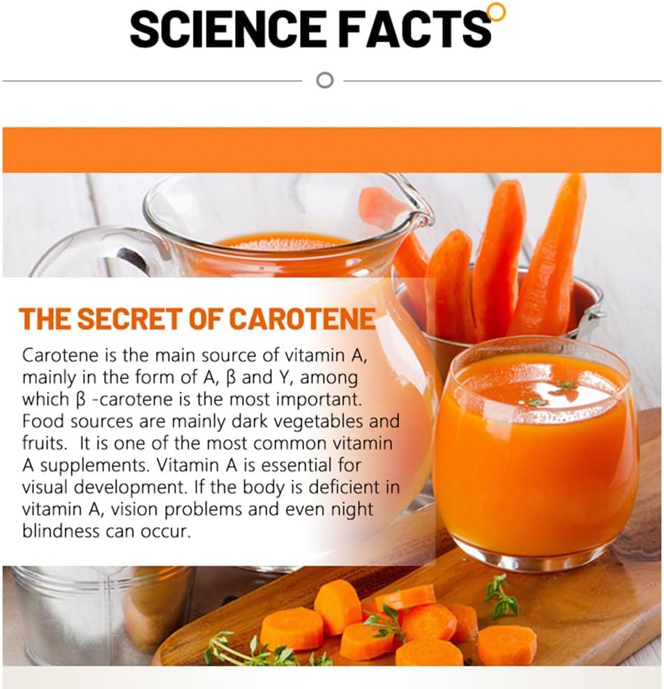 500mg Beta Carotene Soft Capsule for Healthy Skin and Eyes - 100 Count