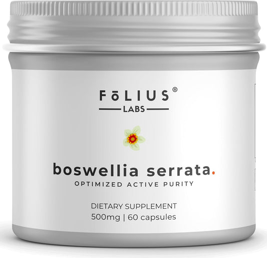500mg Boswellia Serrata Extract Capsules - Supports Healthy Joints, Muscles - High in Boswellic Acids - 60 Capsules