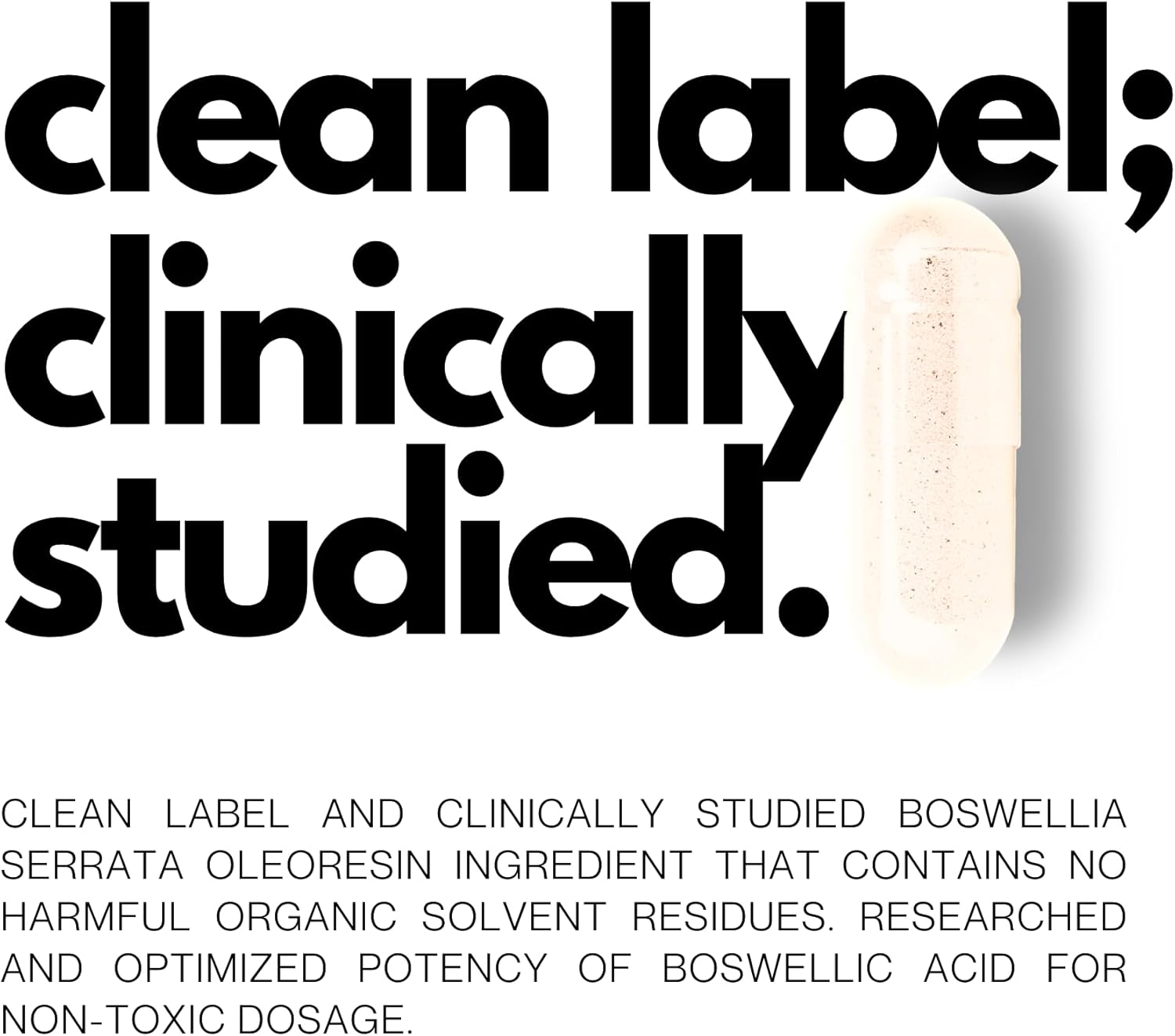 500mg Boswellia Serrata Extract Capsules - Supports Healthy Joints, Muscles - High in Boswellic Acids - 60 Capsules