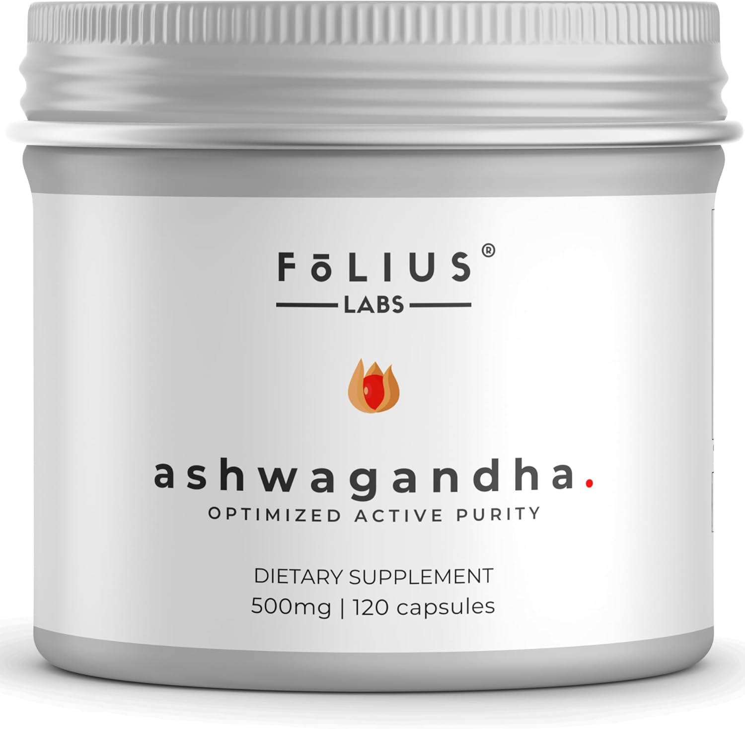 500mg Full Spectrum Ashwagandha Root Extract Capsules - Stress Relief & Energy Support Supplement - Natural Mood Booster - 120 Count