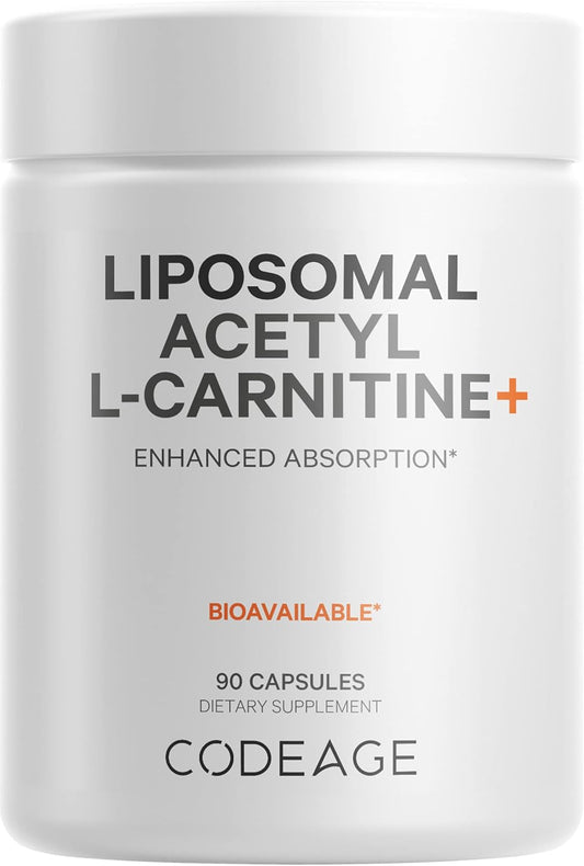500mg Liposomal Acetyl-L-Carnitine+ Supplement - 3-Month Supply - Alcar, L-Carnitine Capsules - Non-GMO, Gluten-Free