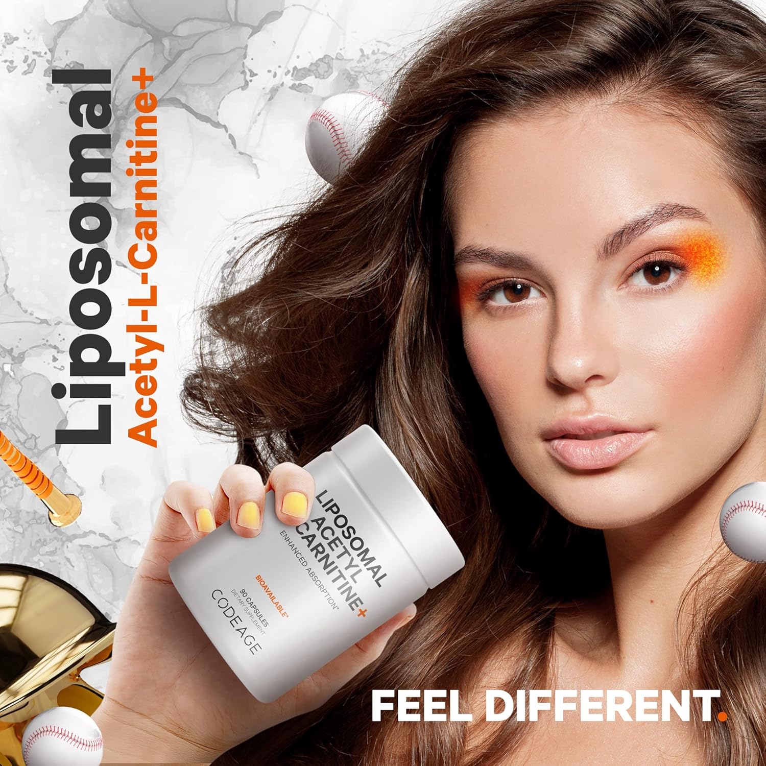 500mg Liposomal Acetyl-L-Carnitine+ Supplement - 3-Month Supply - Alcar, L-Carnitine Capsules - Non-GMO, Gluten-Free