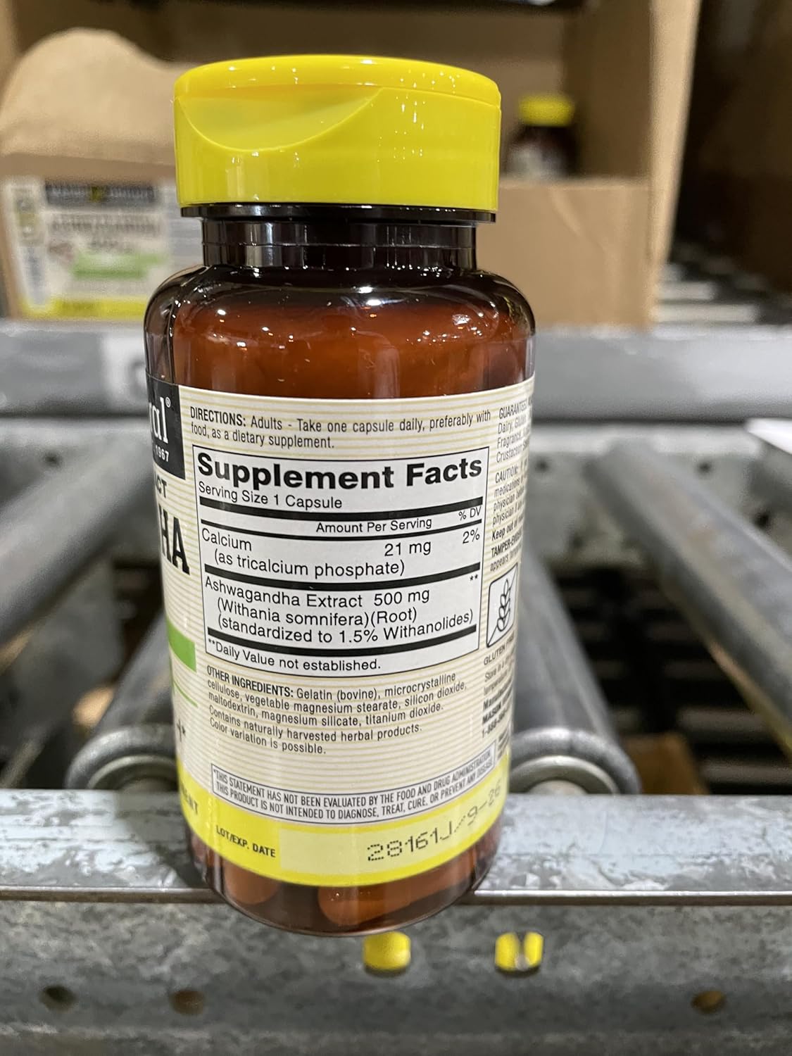 500mg Mason Natural Ashwagandha: Herbal Stress & Energy Support Supplement, 60 Day Supply