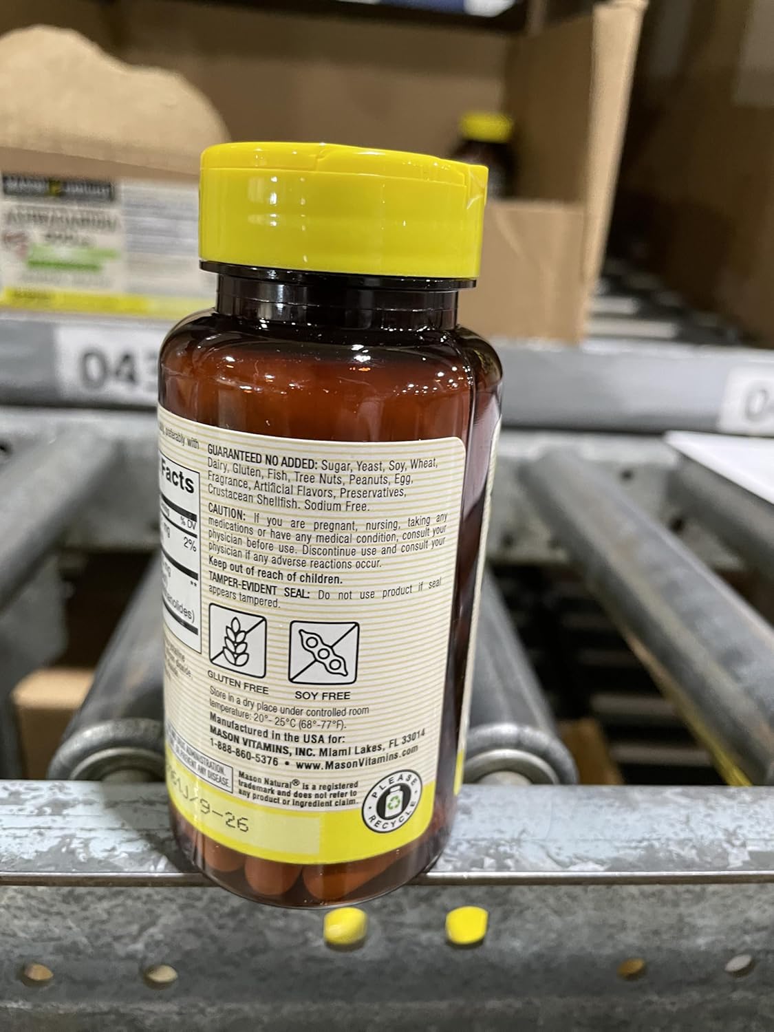 500mg Mason Natural Ashwagandha: Herbal Stress & Energy Support Supplement, 60 Day Supply