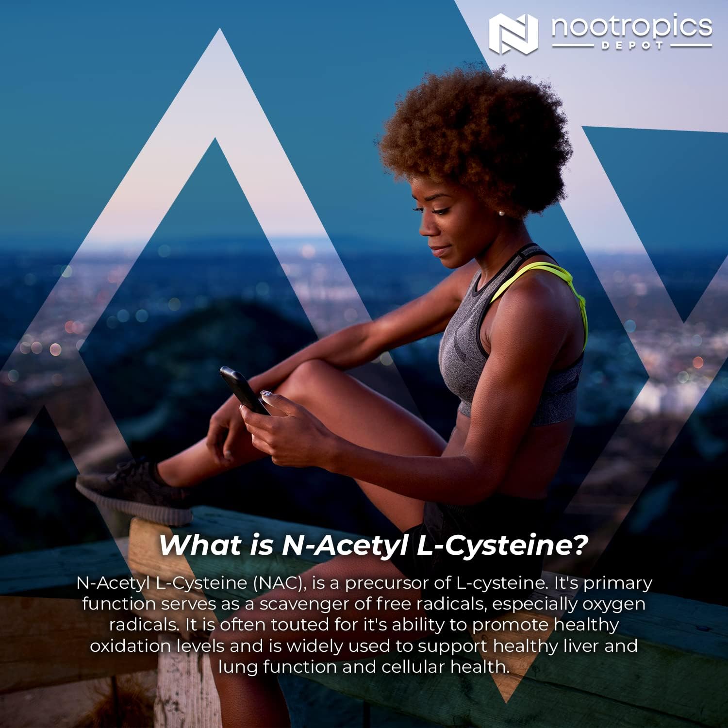 500mg N-Acetyl L-Cysteine Capsules - 60 Count, Supports Liver & Cellular Health, Boosts Glutathione & Oxidation Levels by Nootropics Depot