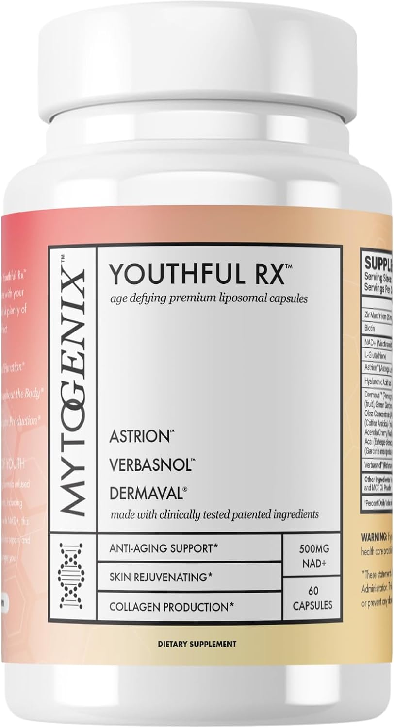 500mg NAD+ Capsules for Anti-Aging, Cellular Health, and Vitality - 60 Capsules