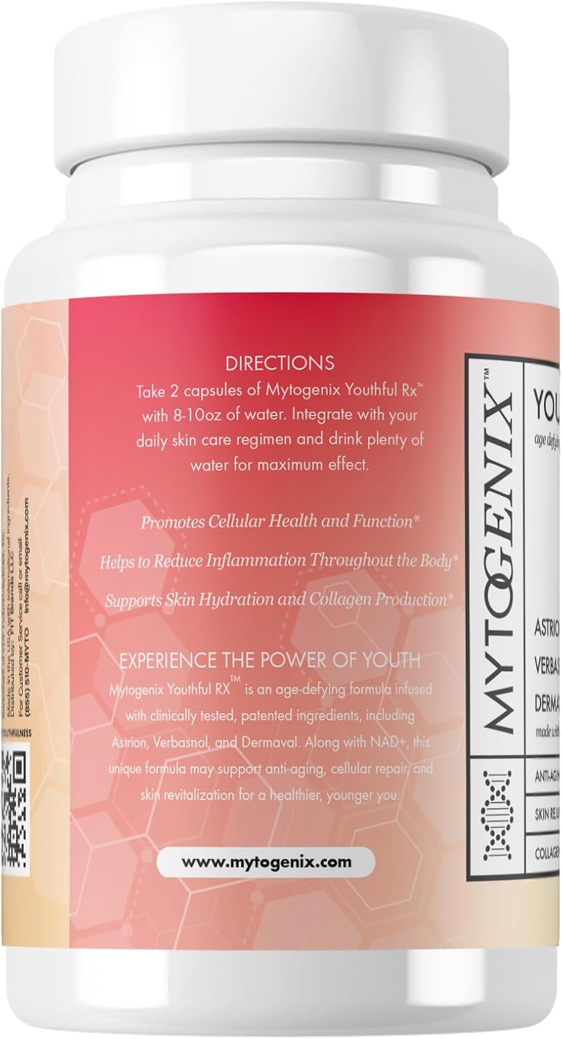 500mg NAD+ Capsules for Anti-Aging, Cellular Health, and Vitality - 60 Capsules