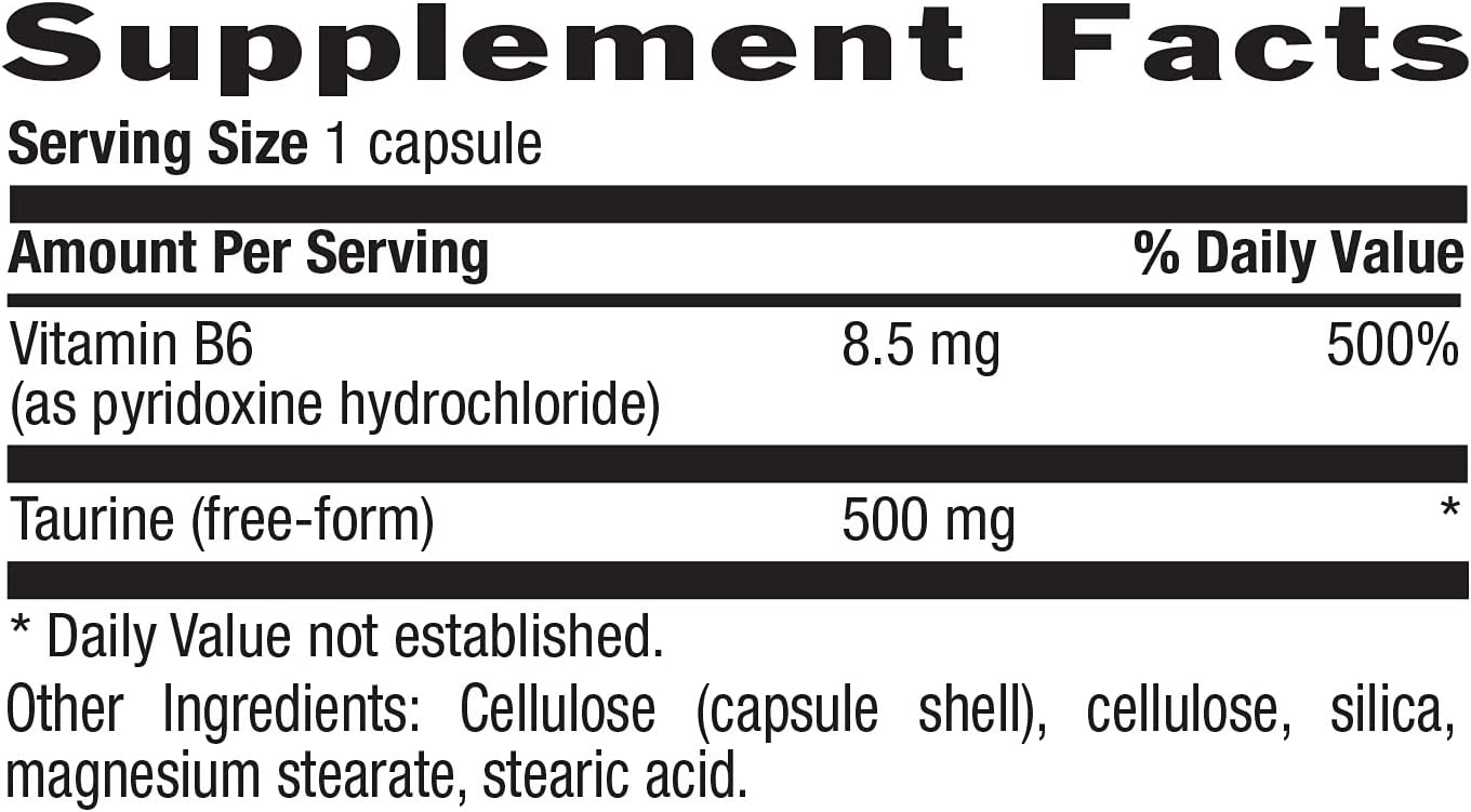 500MG Taurine Dietary Supplement by Country Life - 100 Capsules