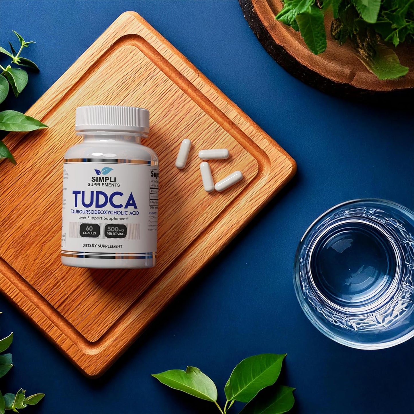 500mg TUDCA Supplement for Liver Support | 60 Capsules (30 Day Supply) | Detox & Digestive Health - Simpli Supplements - BoostGo Australia