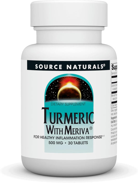 500mg Turmeric with Meriva Tablets for Inflammation Support - 30 Count