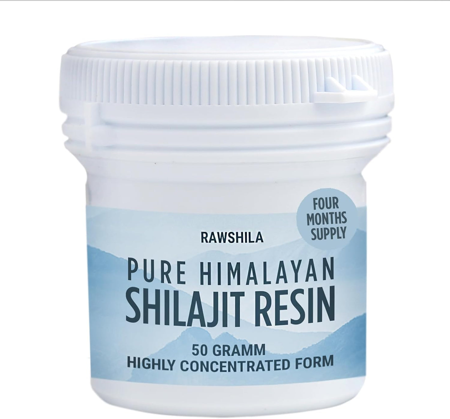 50g RAWSHILA Himalayan Shilajit Solid Form: High Mineral Concentration & Fulvic Acid | Authentic Source (4 Months)