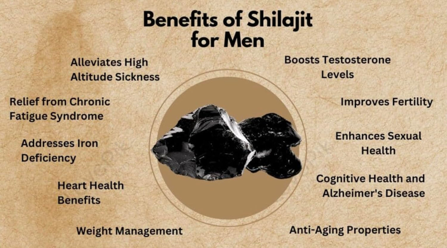50g Triple 8 Nutrition Shilajit Resin: Pure Wild Himalayan Organic Fulvic Acid & Trace Minerals - Potent for Men & Women - Third Party Lab Tested