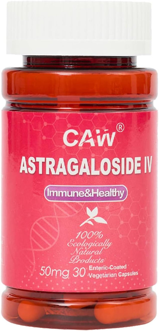 50mg Astragaloside IV Immune Support Supplement | Max Absorption Anti-Aging | 30 Enteric-Coated Capsules