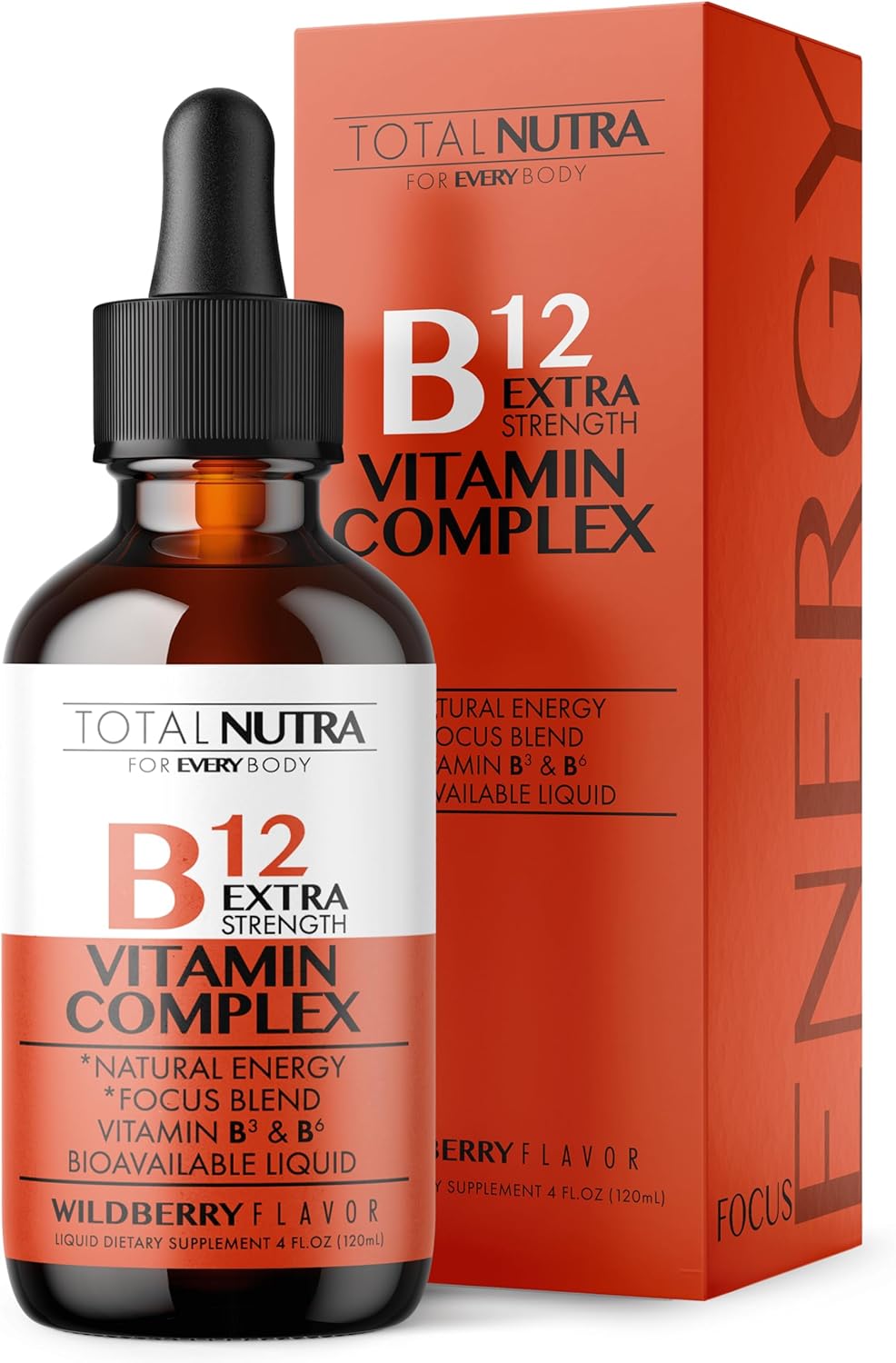 50mg Liquid Chlorophyll Drops with Extra Strength Vitamin B Complex for Total Nutra Support