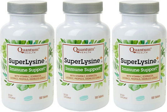 540 Tablets Quantum Super Lysine Plus+ for Immune Support and Cold Sore Relief